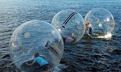 Bolhas infláveis gigantes divertem, mas preocupam: entenda o risco