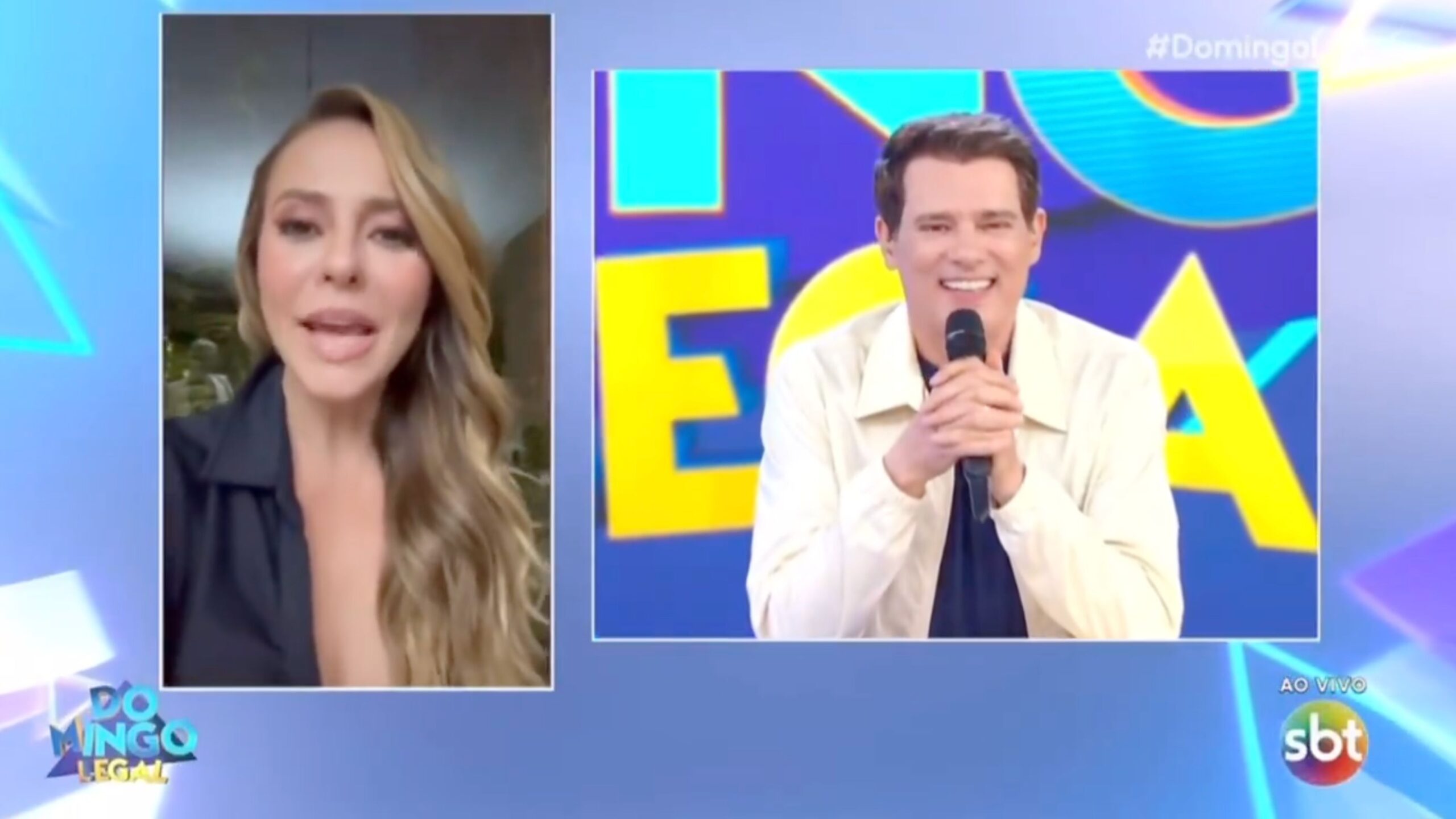 Paolla Oliveira e Portiolli - Reprodução SBT