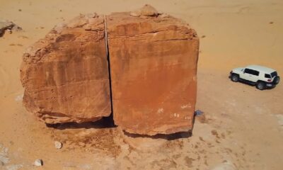 Formação rochosa intriga cientistas em deserto árabe