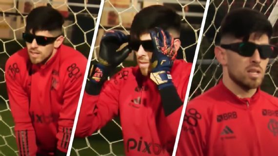 Rossi treina de óculos escuros