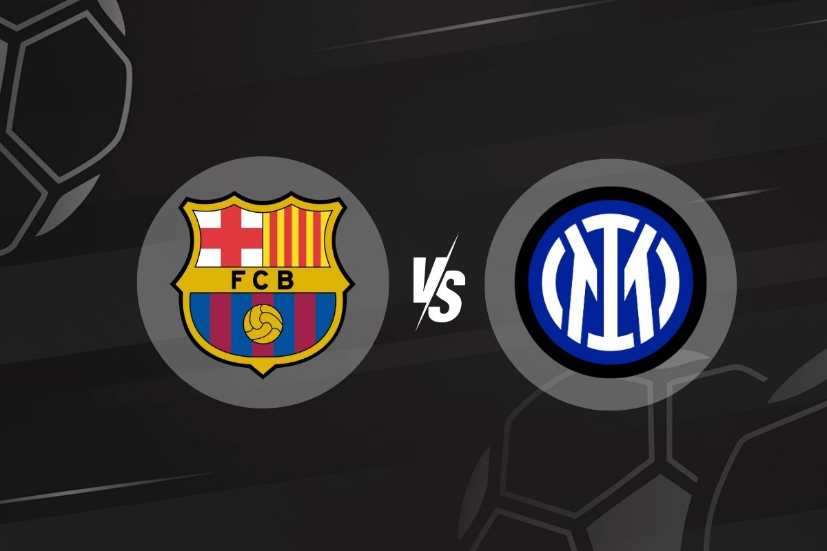 Escudos de Barcelona e Inter de Milão