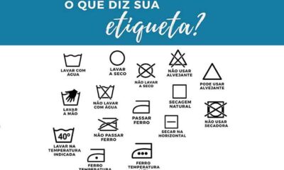 Sabe identificar? Etiquetas têm símbolos importantes para a conservação das roupas
