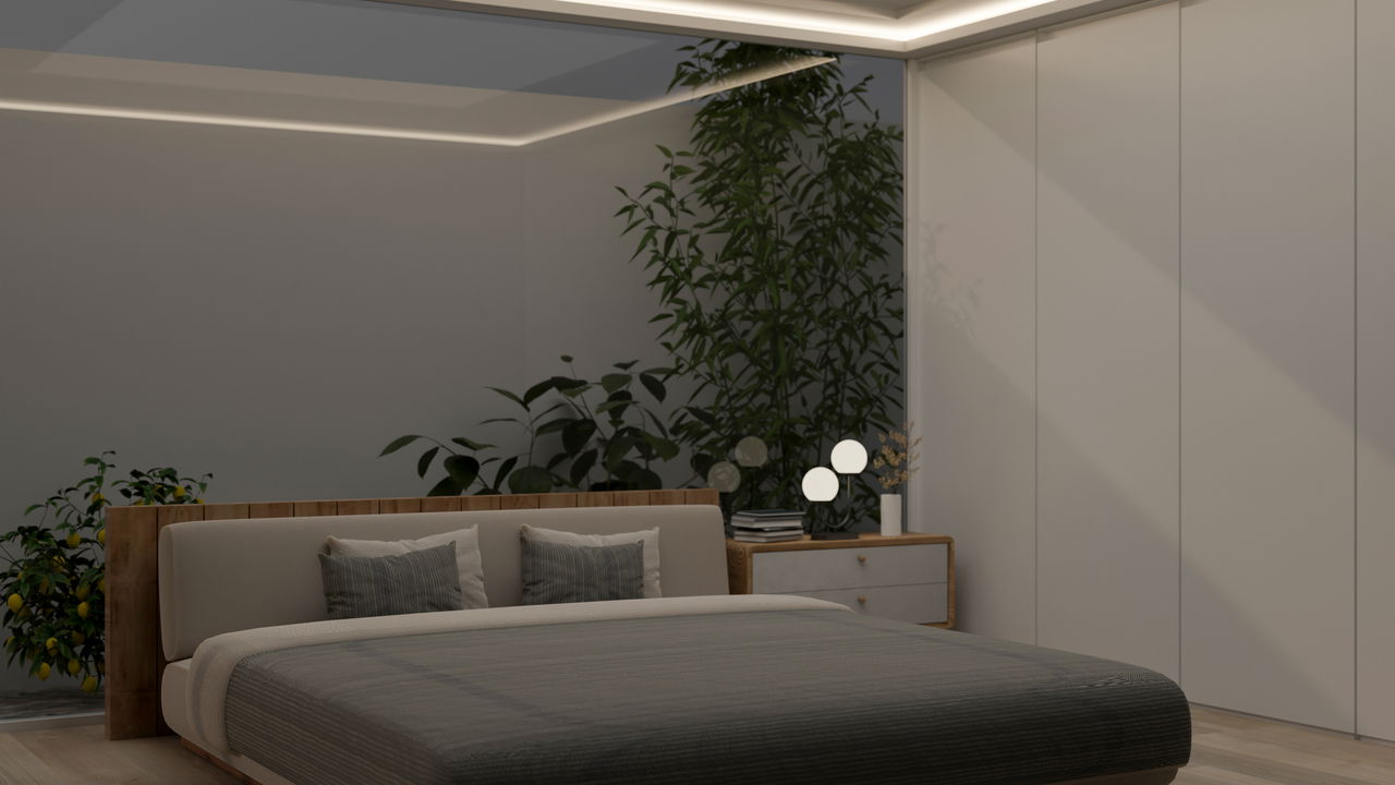 Luzes indiretas criam um clima de puro aconchego