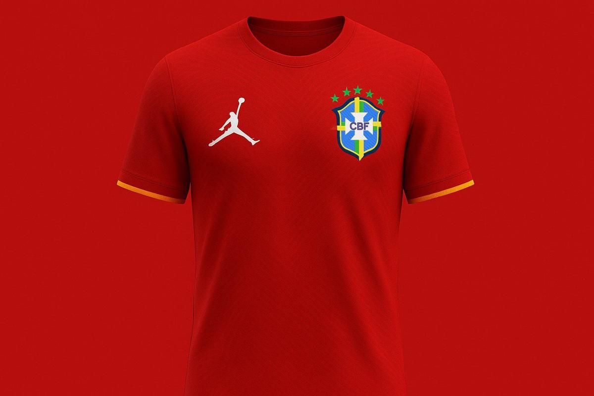 Uniforme vermelho da Seleção Brasileira