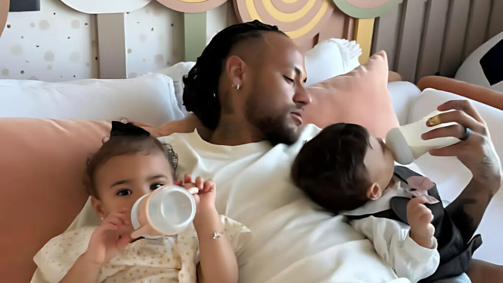 Momentos de Pura Fofura! Neymar compartilha interação entre Mavie e Helena