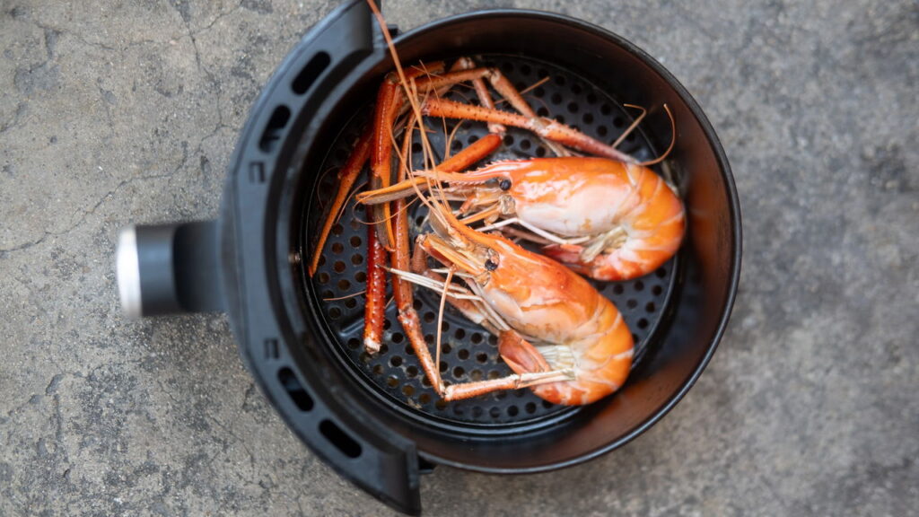 Receita rápida de camarão na Air Fryer