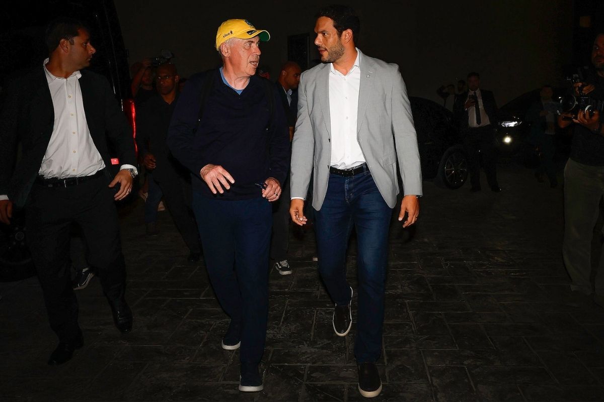 Carlo Ancelotti e Samir Xaud