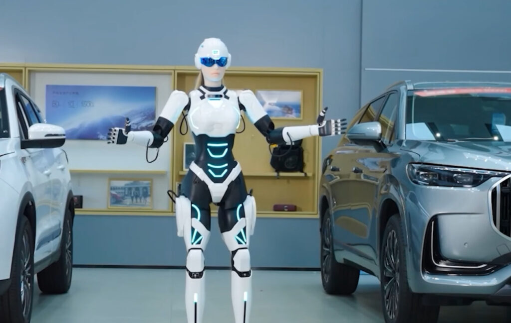 Chery lança robô humanoide Mornine e revoluciona setor automotivo