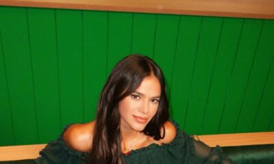 Bruna Marquezine de verde Saint Laurent! O look de R$ 42 mil que incendiou a moda!