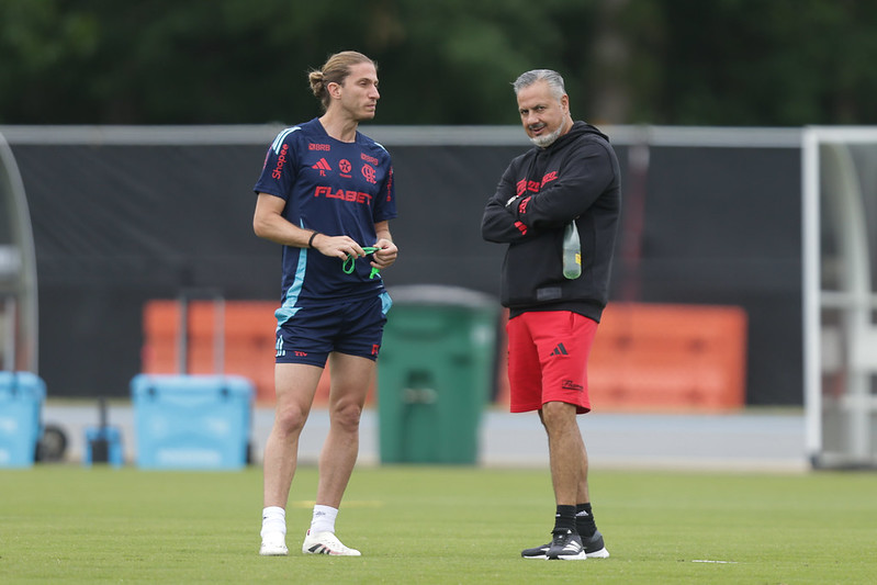 Filipe Luís e José Boto