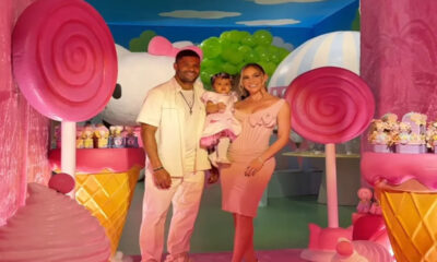 2,80 metros de fofura! o bolo monumental da festa de Aisha, filha de Hulk Paraíba