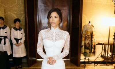 O vestido de noiva de Lauren Sánchez! Um resgate impactante dos anos 50