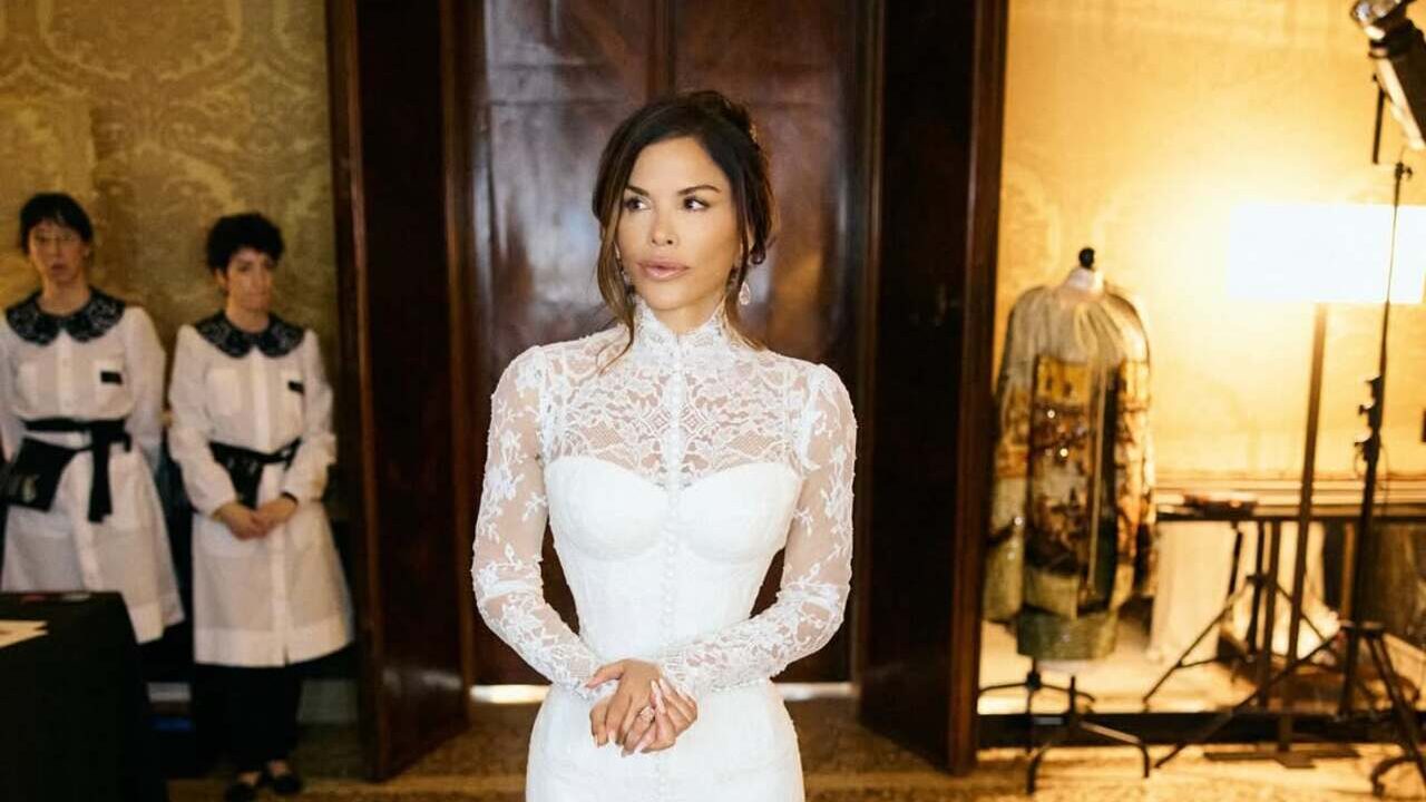 O vestido de noiva de Lauren Sánchez! Um resgate impactante dos anos 50