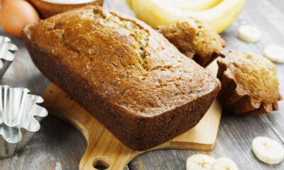 Receita de bolo de banana sem açúcar que viralizou nas redes