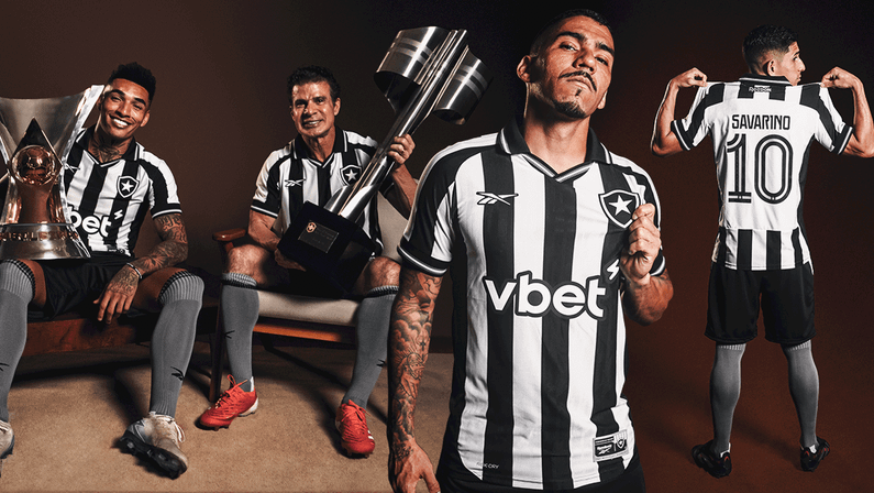 Botafogo lança novo uniforme com campeões de 95 e 2024