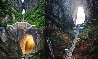 Portão para o céu’ impressiona turistas em montanha da China