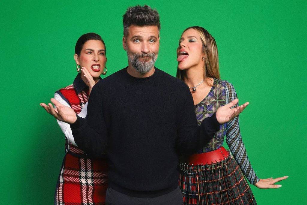 Fernanda Paes Leme, Bruno Gagliasso e Giowanna Ewbank - Reprodução Instagram