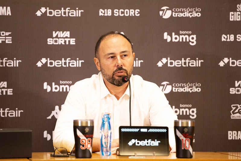 Carlos Amodeo em 18 de Junho de 2025. Fotos: Matheus Lima/Vasco.