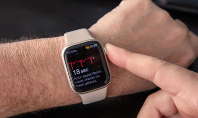 Smartwatch com monitoramento de saúde e controle de música