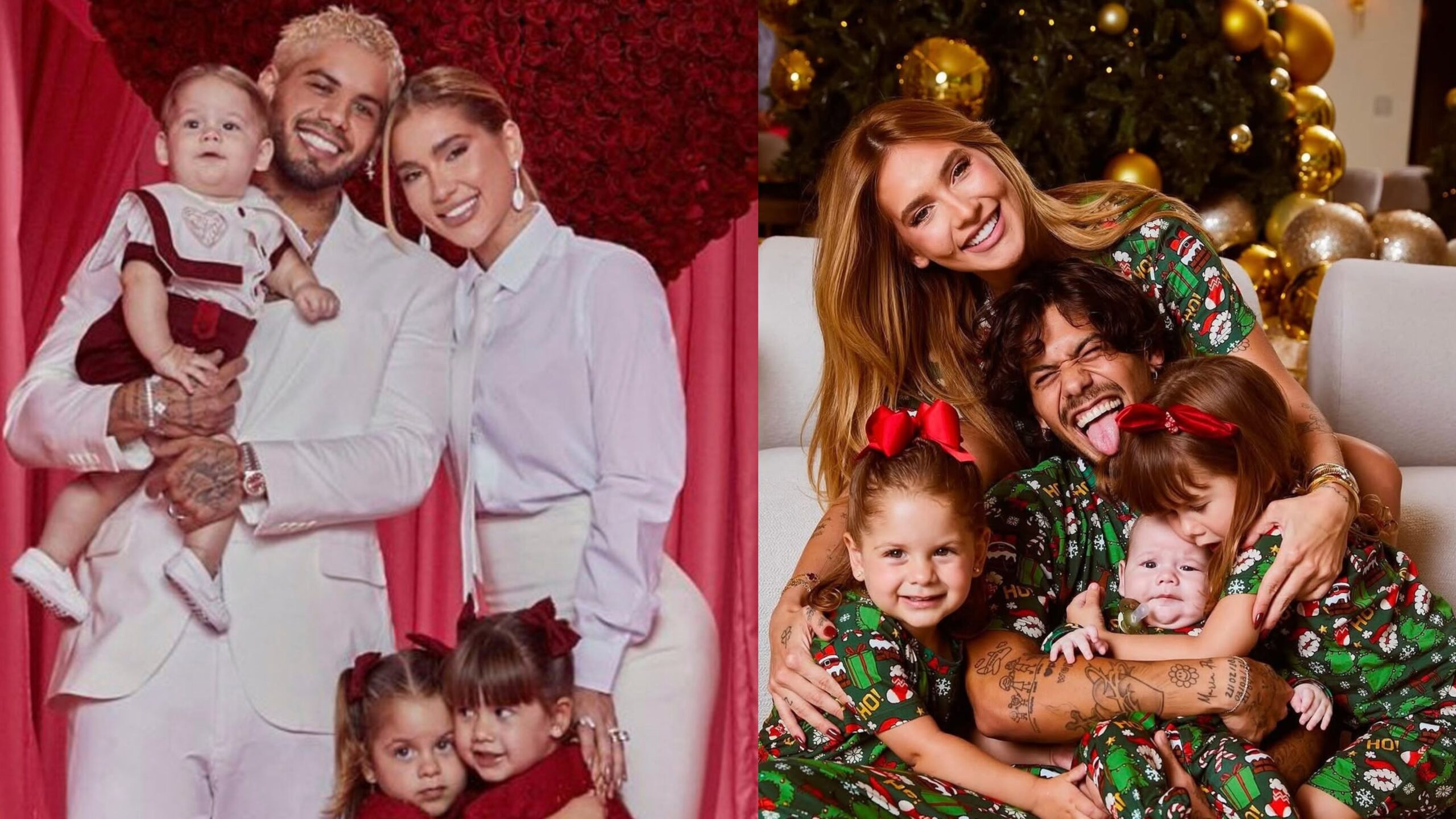 Jose Leonardo, Ze Felipe, Virginia, Maria Flor e Maria Alice - Reprodução Instagram