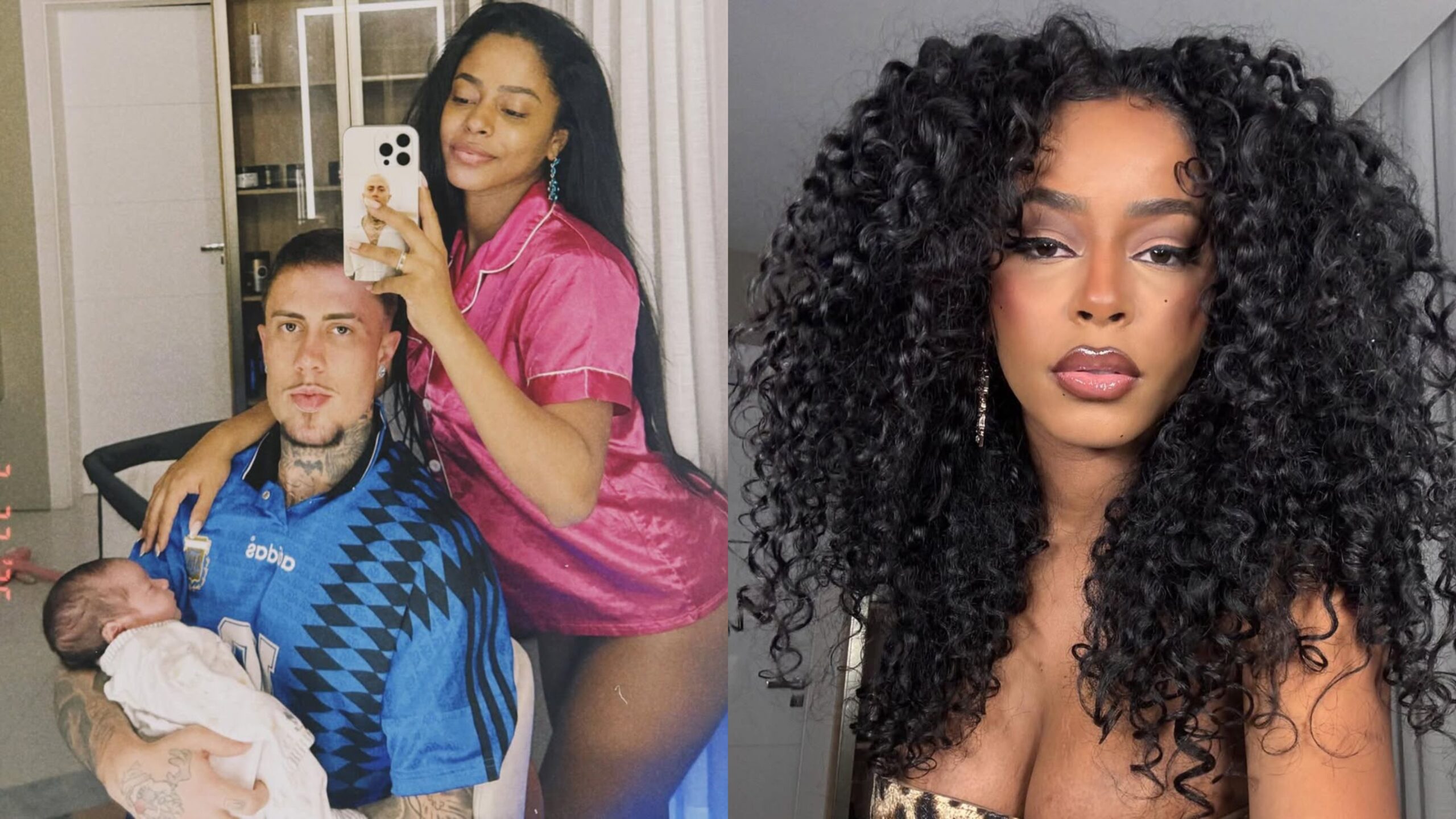 MC Daniel, filho e Lorena Maria - Reprodução Instagram