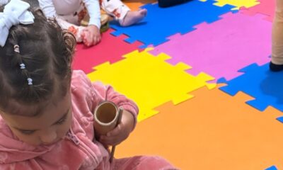 Fofura musical! Mavie, filha de Neymar, encanta em aula de música!