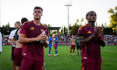 Wesley durante estreia pela Roma