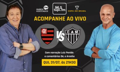 Super Rádio Tupi transmite Flamengo x Atlético-MG