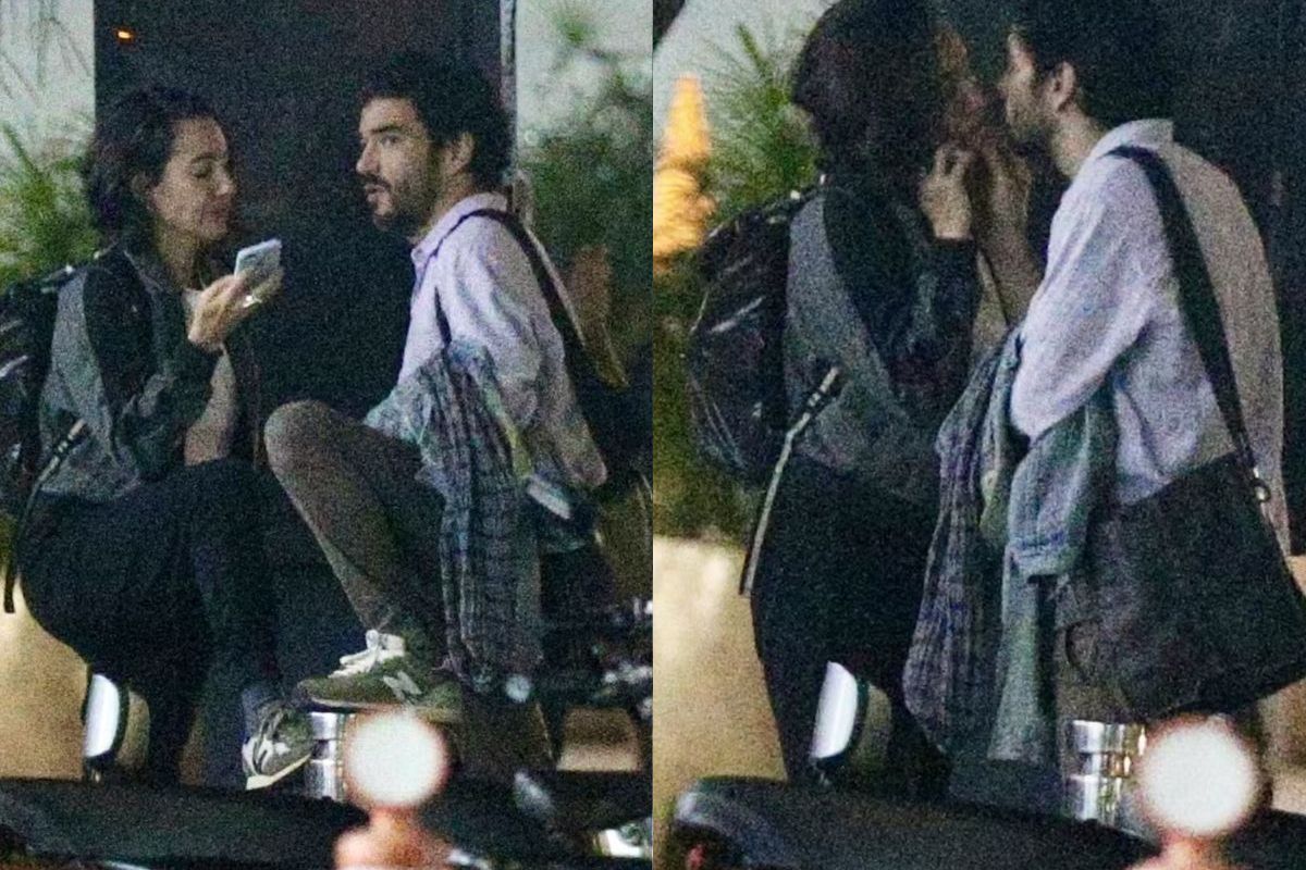 Caio Blat e mulher misteriosa: Reprodução/ redes sociais