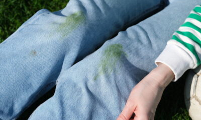 O truque infalível para tirar manchas de grama das roupas