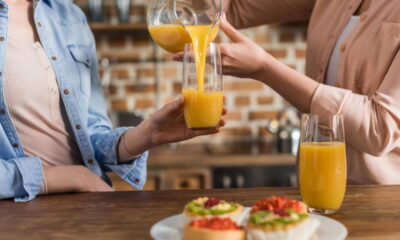Suco de laranja com cenoura e gengibre para imunidade