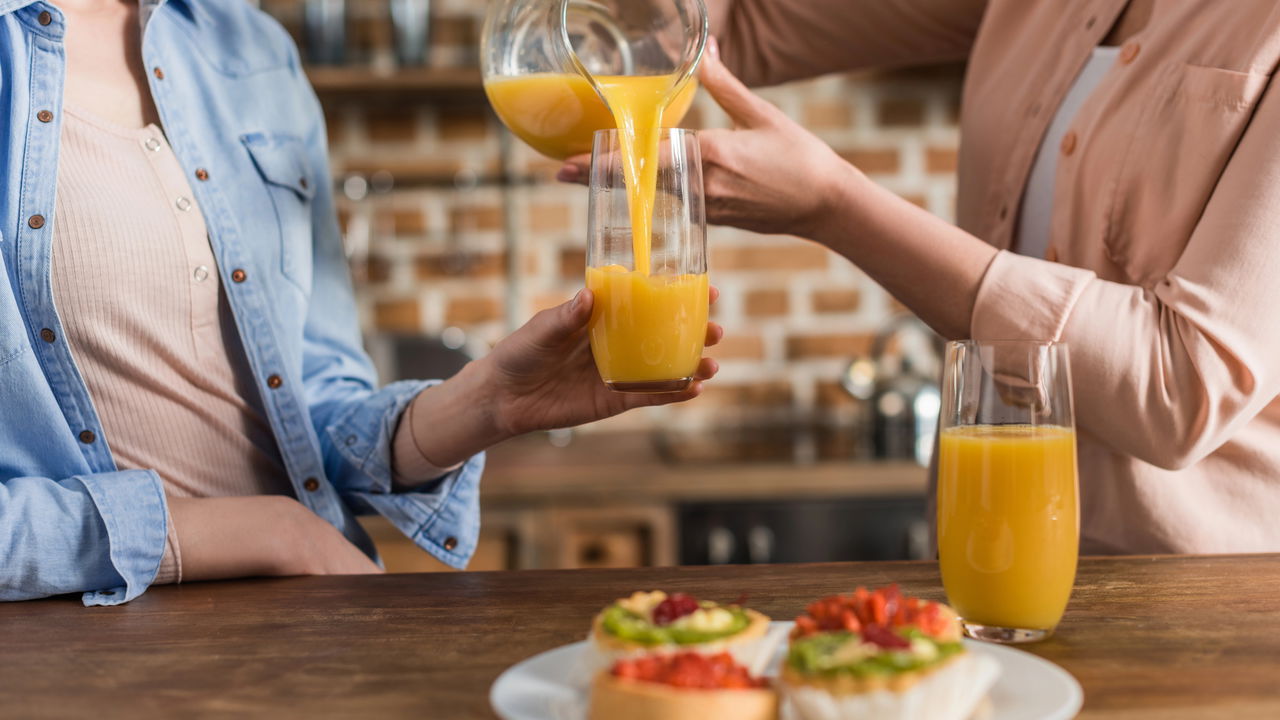 Suco de laranja com cenoura e gengibre para imunidade