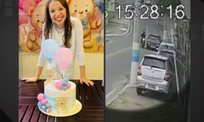 Câmeras registram instante em que militar grávida é atingida na Baixada