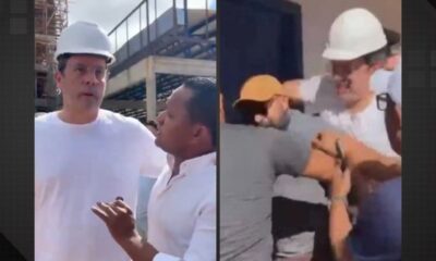 Vídeo mostra prefeito agredindo jornalista em obra municipal