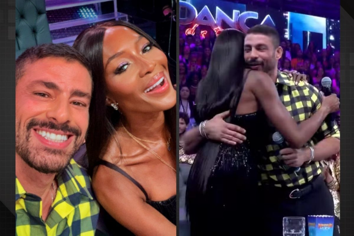 Naomi Campbell reencontra Cauã Reymond após mais de 20 anos