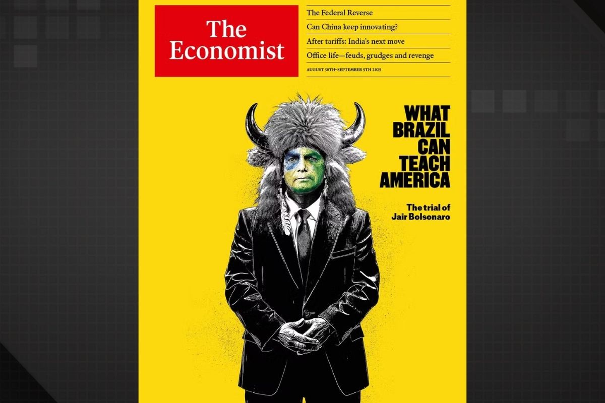 Bolsonaro na capa da The Economist retratado como extremista