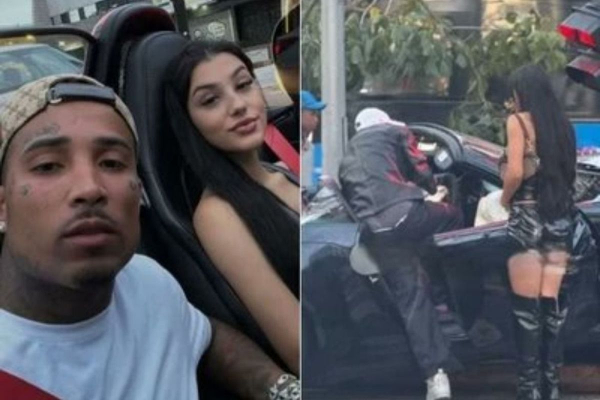 Bia Miranda e Gato Preto batem Porsche em SP após noite de festa