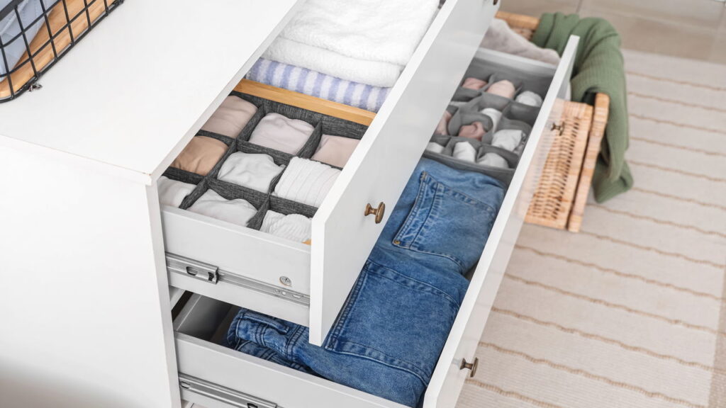 Hábitos de organização o poder de gavetas limpas e frestas limpas