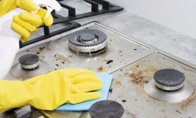 Essa mistura tira gordura do fogão em 1 minuto