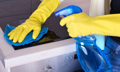 Limpar fogão com bicarbonato e vinagre sem produtos químicos