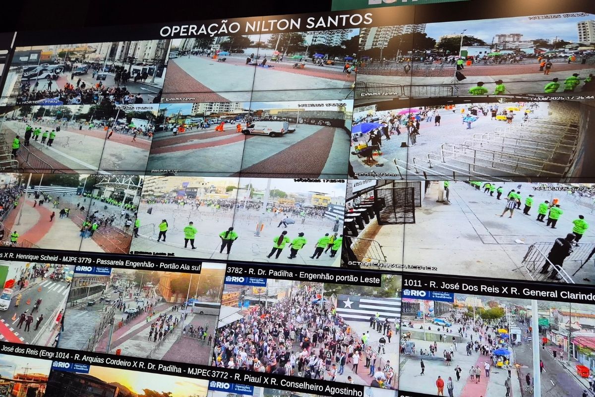 Câmera do COR videowall Nilton Santos