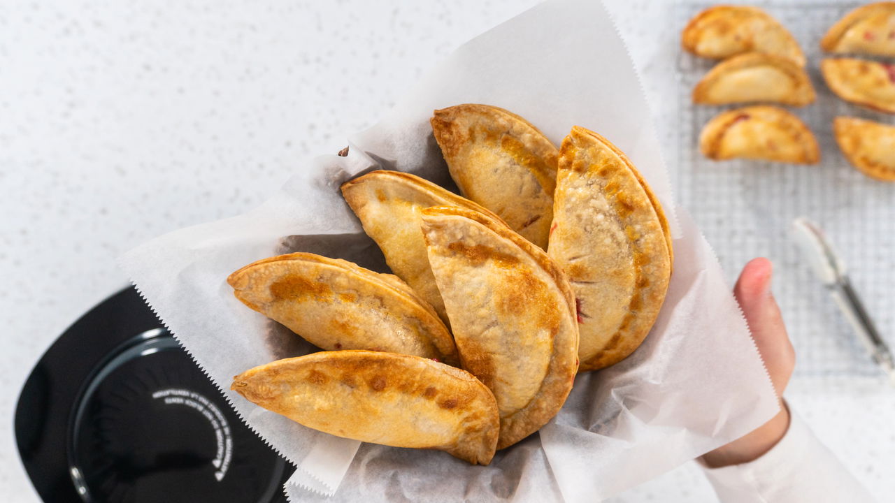O pastel crocante que você faz na airfryer