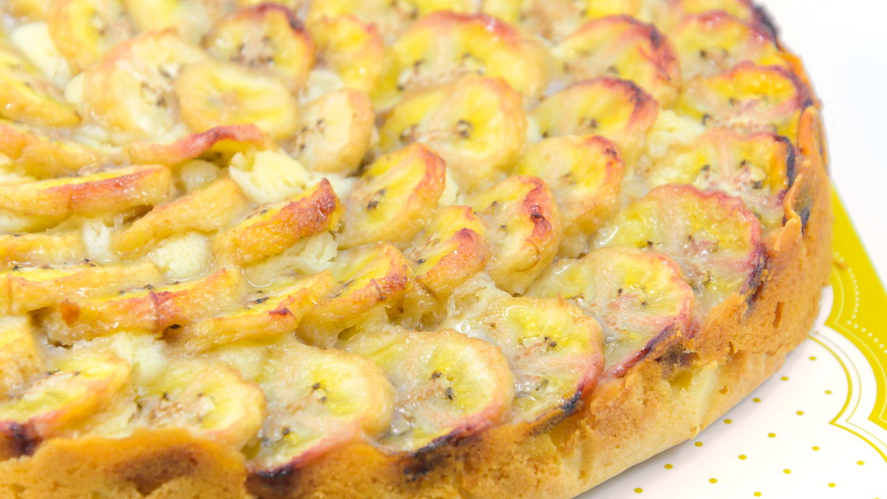 Receita fácil de torta de banana fofinha