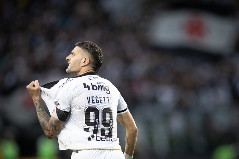 Vegetti. Vasco da Gama x Corinthians pelo Campeonato Brasileiro em 24 de Agosto de 2025. Fotos: Matheus Lima/Vasco.