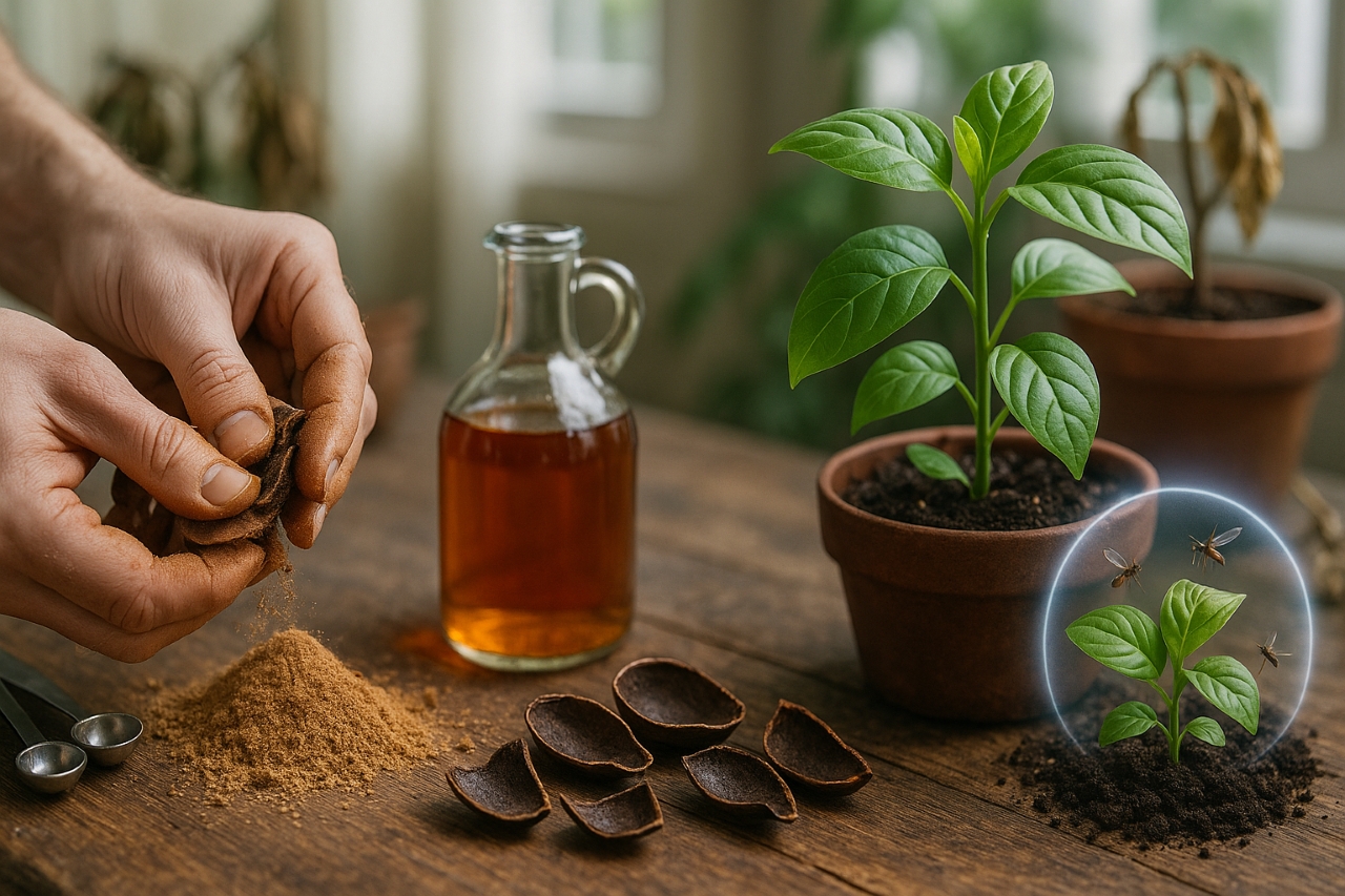 Mistura caseira com abacate e vinagre faz suas plantas crescerem mais rápido