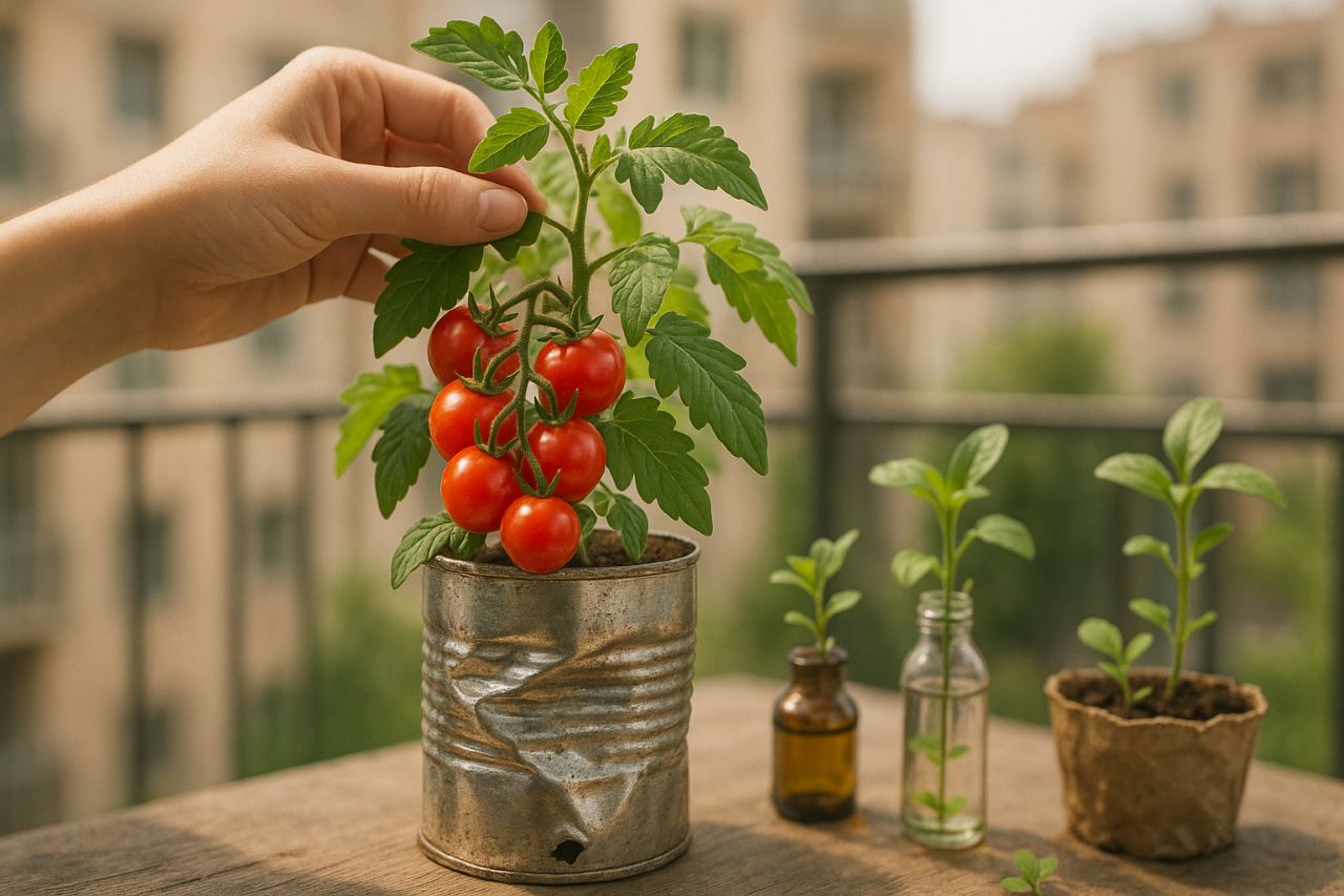 Essa planta cresce fácil em lata de leite e dá frutos rápido