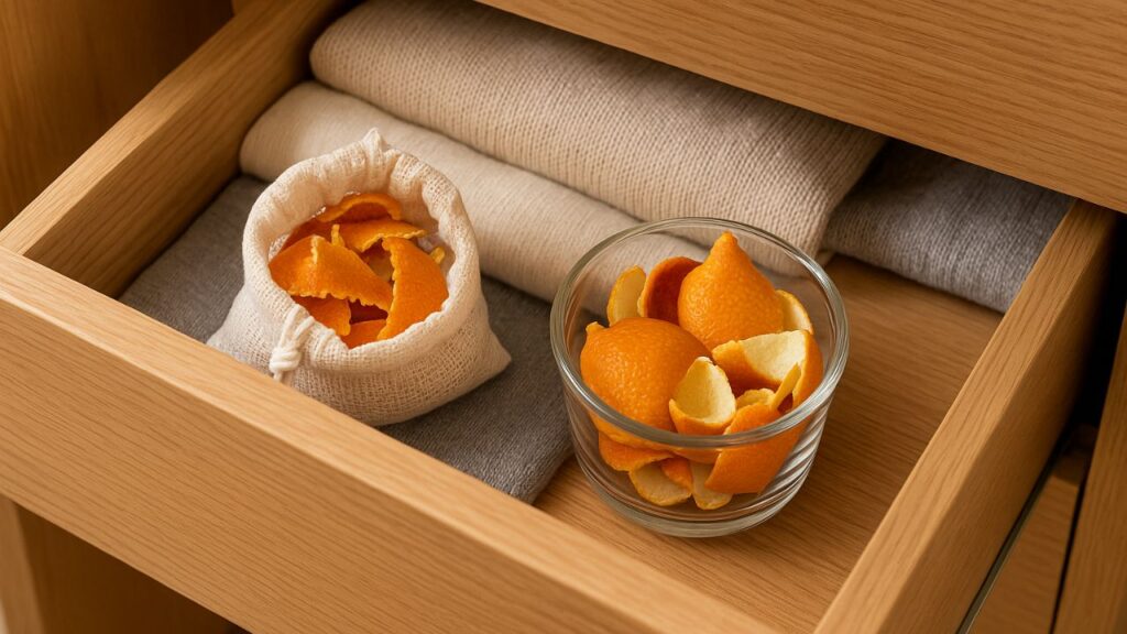 Transformar suas gavetas em aromatizadores naturais é simples, econômico e acrescenta um toque especial ao seu dia a dia. Utilizando cascas de frutas, você alia frescor