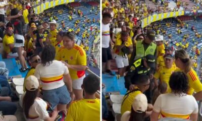 Mulher flagra parceiro com amante em arquibancada de Barranquilla