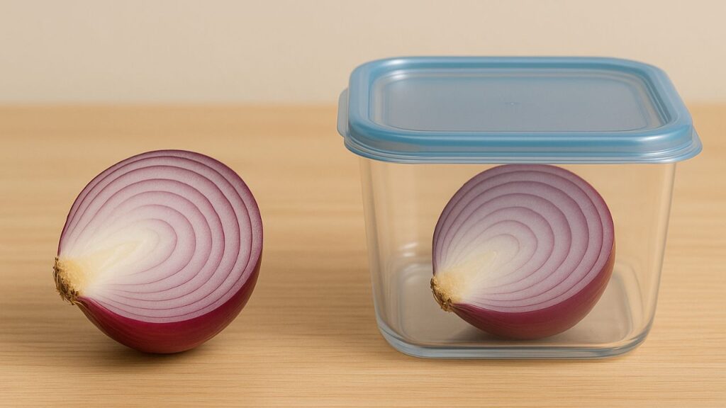 Guardar cebola cortada sem proteção pode parecer prático, mas essa prática tende a causar problemas importantes
