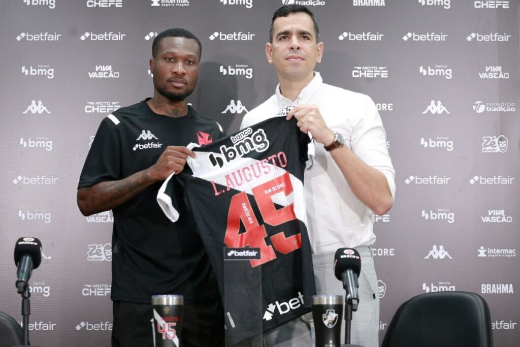 Loide Augusto e o executivo Marcelo Sant'ana